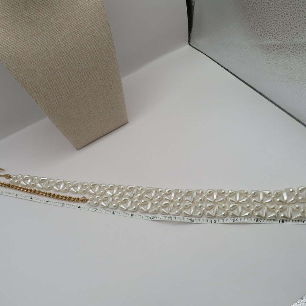 Vintage Hong Kong Faux Pearl Necklace or Belt - Picture 5 of 11
